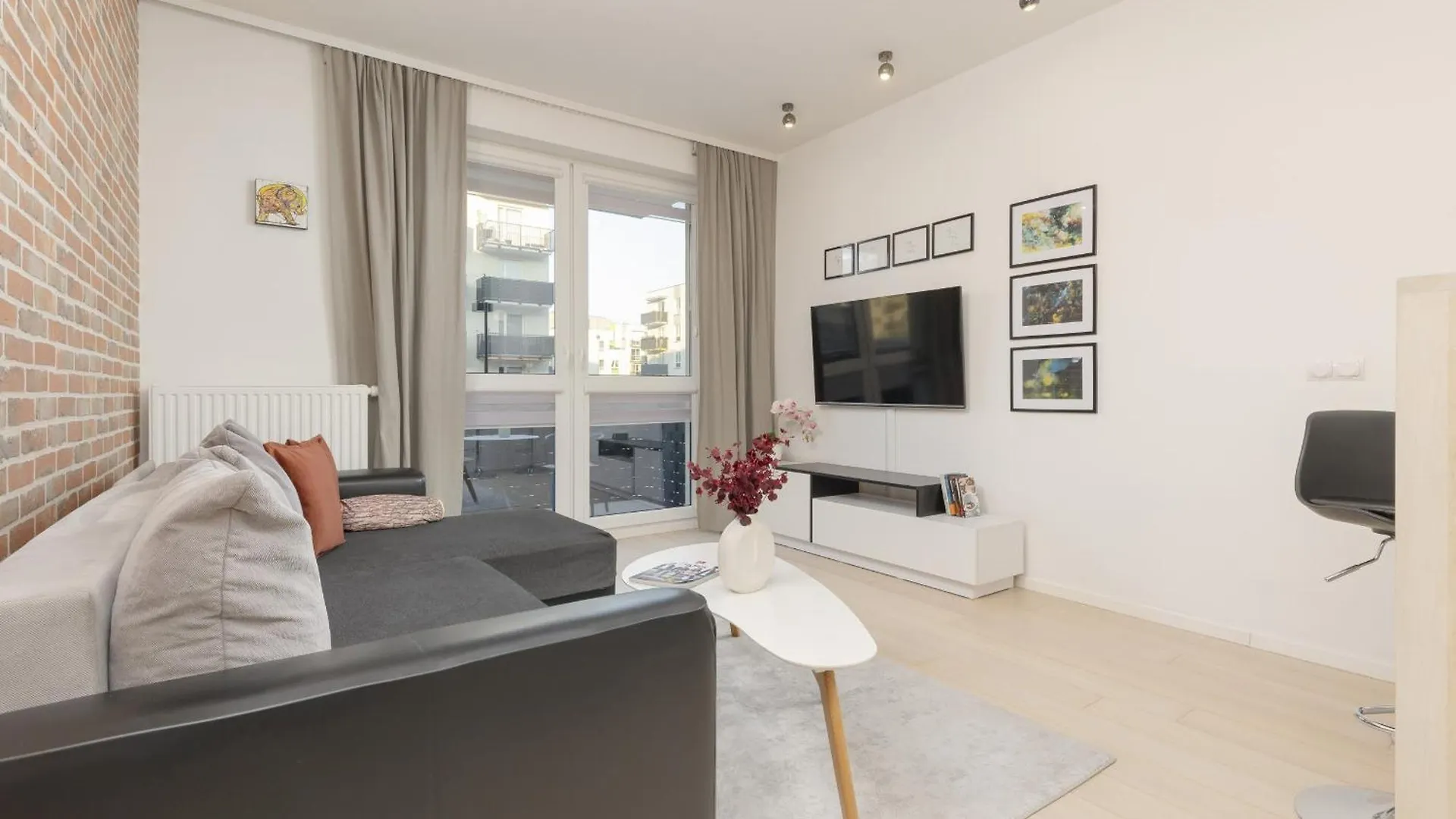 Subtle Colors Apartment In Warsaw With Furnished Balcony By Renters Poland