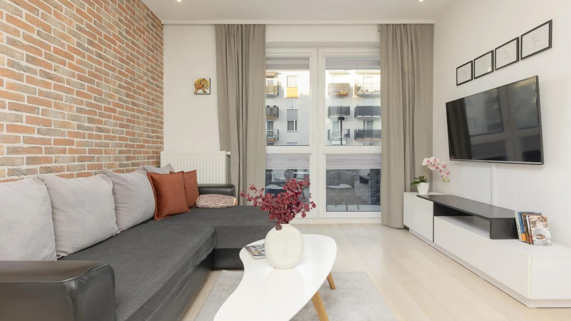 Subtle Colors Apartment In Warsaw With Furnished Balcony By Renters