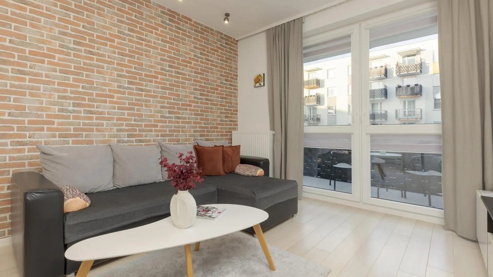 Subtle Colors Apartment In Warsaw With Furnished Balcony By Renters